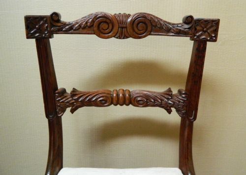 SET OF 6 WILLIAM IV ROSEWOOD DINING CHAIRS - ADDITIONAL PHOTO 3