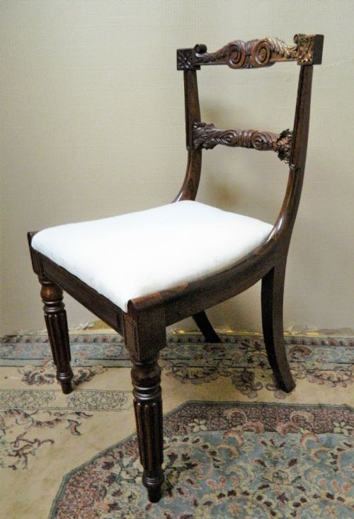 SET OF 6 WILLIAM IV ROSEWOOD DINING CHAIRS - ADDITIONAL PHOTO 5