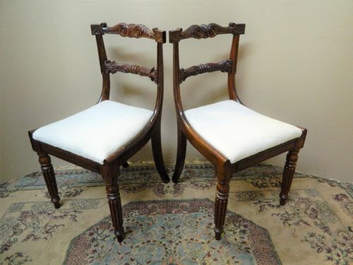 SET OF 6 WILLIAM IV ROSEWOOD DINING CHAIRS - ADDITIONAL PHOTO 7