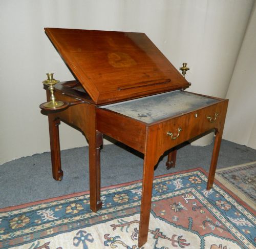 fig 1. Chippendale period mahogany architect’s table