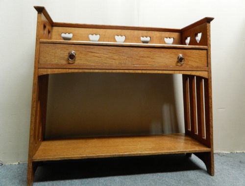 fig 1. Arts & Crafts oak table - Liberty & Co