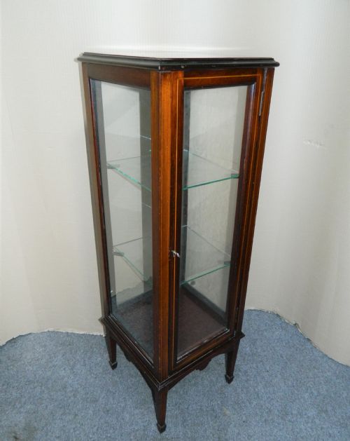 Inlaid Mahogany Display Cabinet