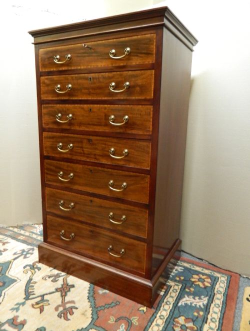 fig 1. Mahogany chest of drawers - Maple & Co.