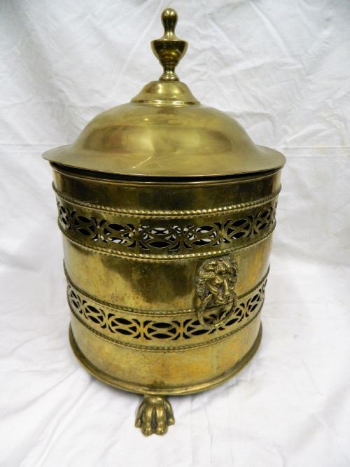 Brass Coal Bin / Log Bin
