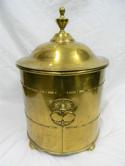 Brass Coal Bin / Log Bin