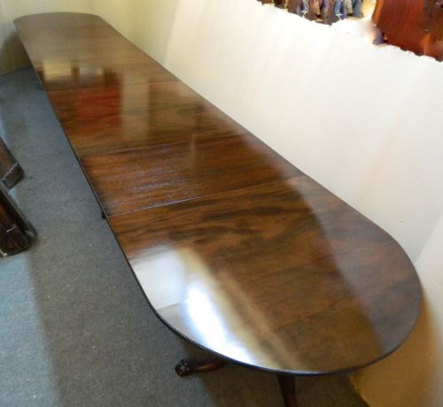 fig 1. very large mahogany dining table