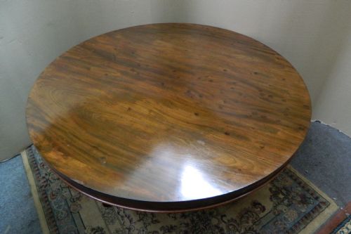 LARGE MAHOGANY BREAKFAST TABLE CENTRE TABLE - ADDITIONAL PHOTO 4