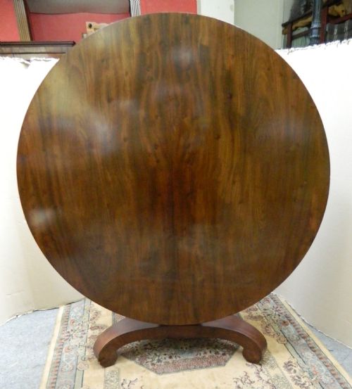 LARGE MAHOGANY BREAKFAST TABLE CENTRE TABLE - ADDITIONAL PHOTO 6