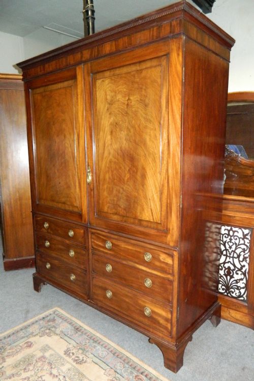 fig 1. Georgian mahogany wardrobe