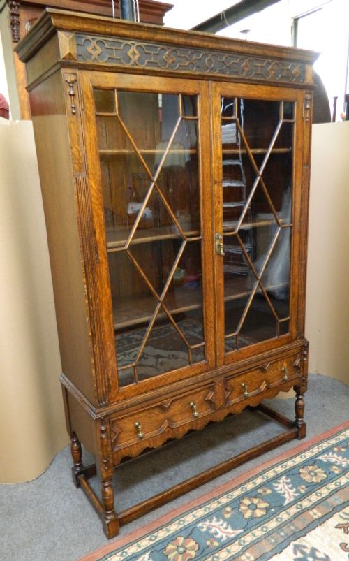 fig 1. oak bookcase