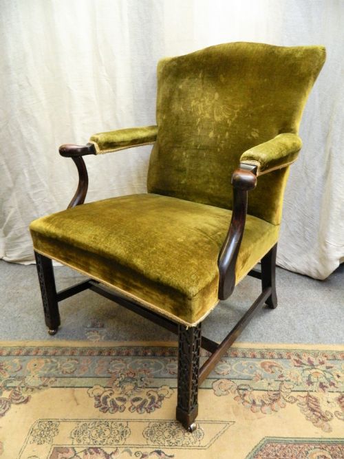Georgian Gainsborough Library Chair
