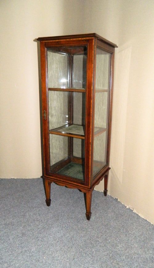 Inlaid Mahogany Display Cabinet