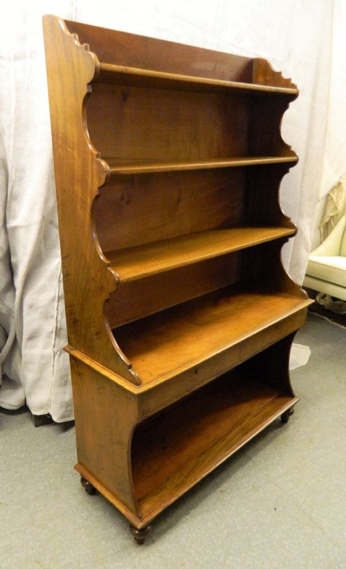 Mahogany Waterfall Bookcase