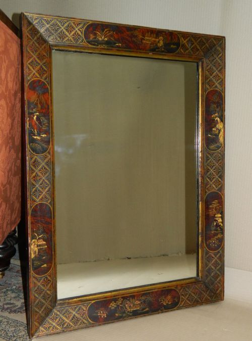 Large Chinoiserie Wall Mirror