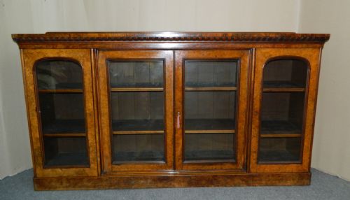 LARGE WALNUT BOOKCASE - ADDITIONAL PHOTO 1