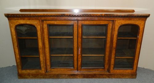 LARGE WALNUT BOOKCASE - ADDITIONAL PHOTO 2