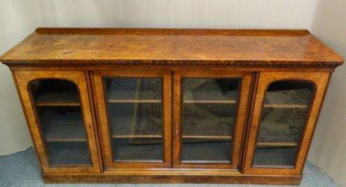 LARGE WALNUT BOOKCASE - ADDITIONAL PHOTO 5