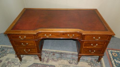 Large Mahogany Desk - Maple & Co