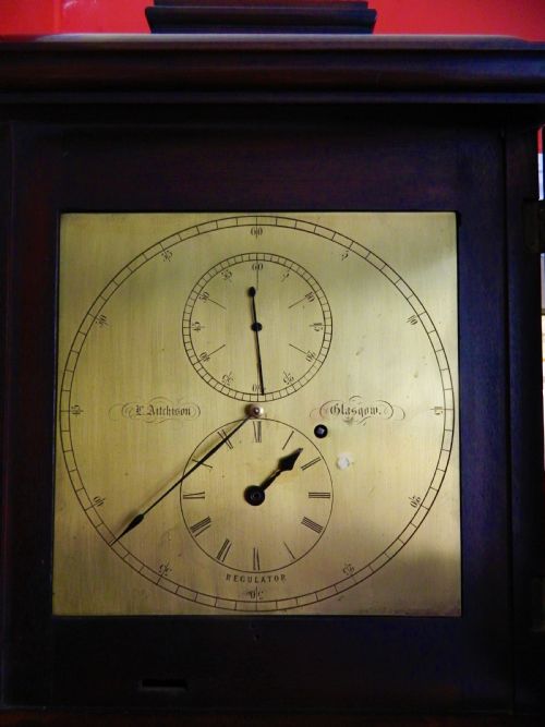 REGULATOR LONGCASE CLOCK AITCHISON OF GLASGOW - ADDITIONAL PHOTO 1