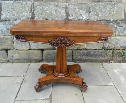 Rosewood Card Table
