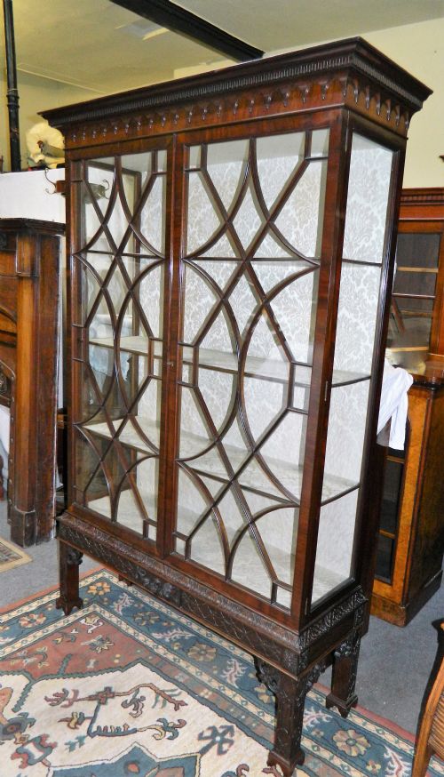 Large Mahogany Display Cabinet