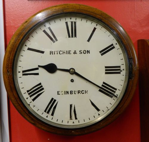 Large Dial Wall Clock - Ritchie of Edinburgh