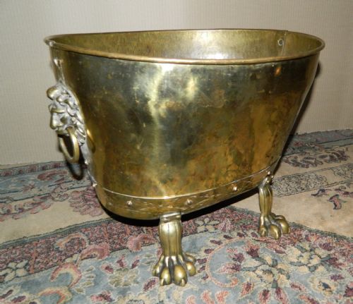 Brass Log Bin