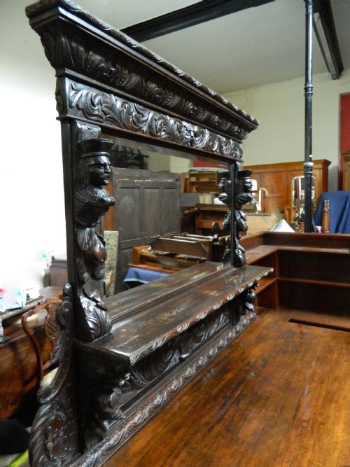 fig 1. carved oak sideboard