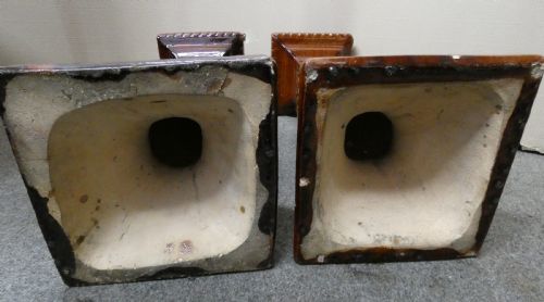 PAIR OF ARTS CRAFTS POTTERY JARDINIRE PLANT STANDS - ADDITIONAL PHOTO 5