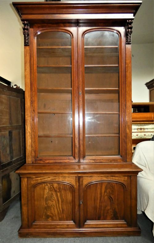 Tall Mahogany Bookcase