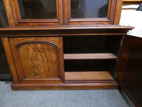 fig 1. tall mahogany bookcase