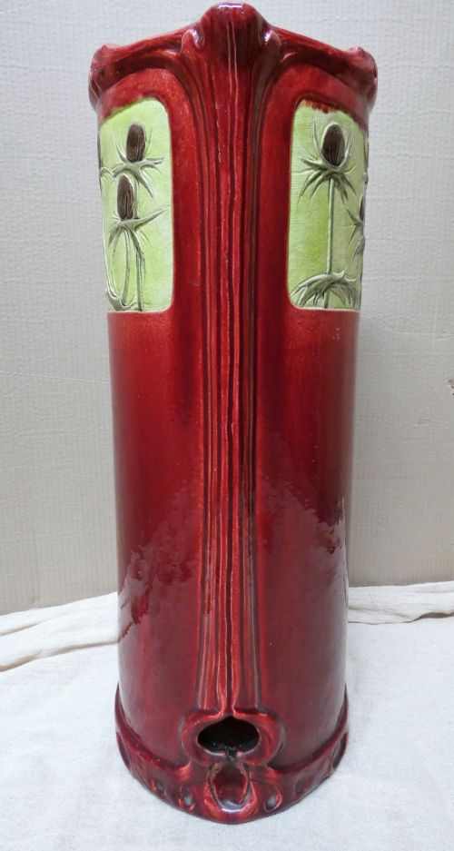 ARTS CRAFTS BURMANTOFTS FAIENCE STICK STAND - ADDITIONAL PHOTO 2
