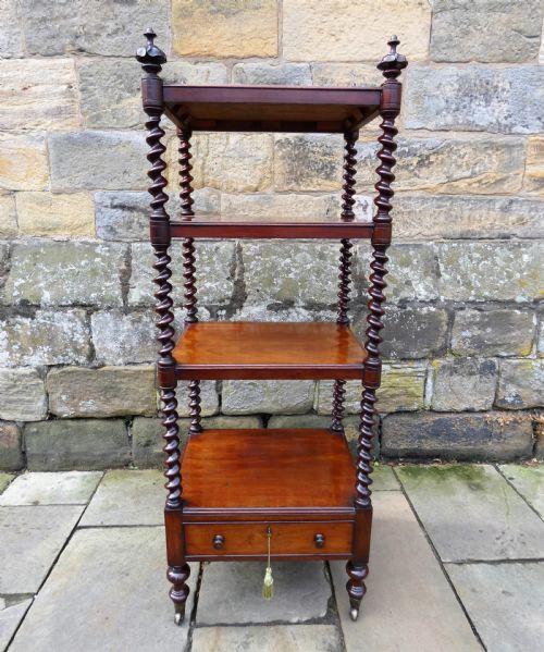William IV Mahogany Whatnot
