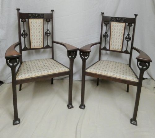 Pair of Art Nouveau Chairs