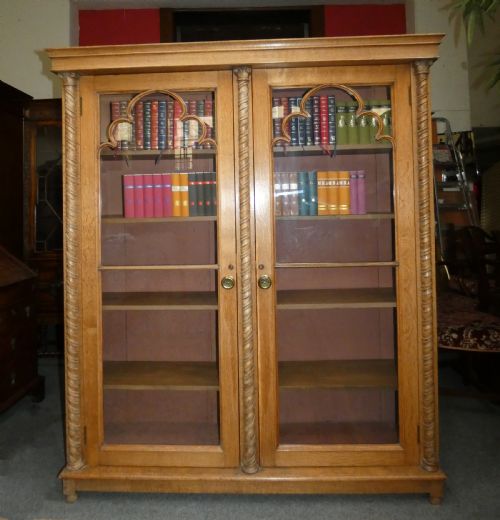 Tall Oak Bookcase