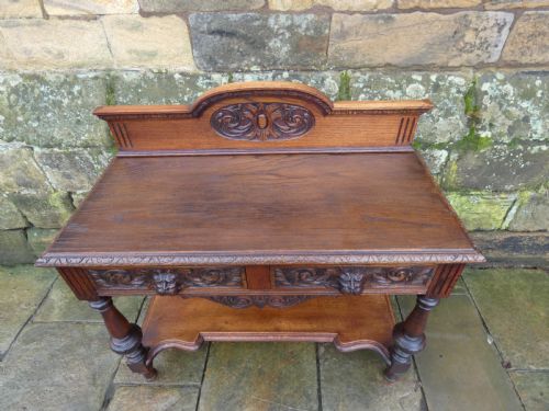 OAK HALL TABLE - ADDITIONAL PHOTO 2