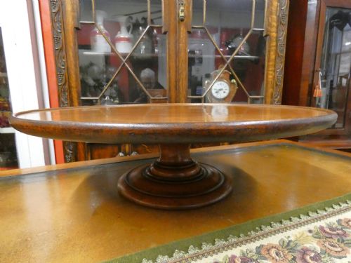 Large Mahogany Lazy Susan