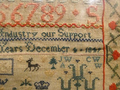 fig 1. Victorian sampler