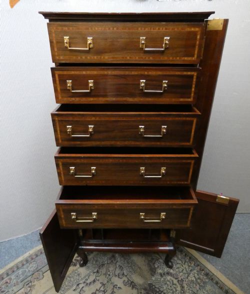 MAHOGANY COLLECTORS CABINET - ADDITIONAL PHOTO 5