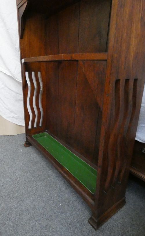 fig 1. Oak Arts & Crafts Hallstand hall stand - Liberty & Co.