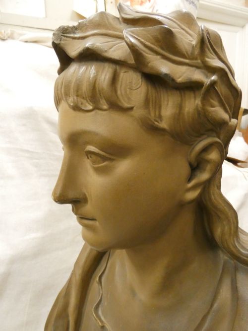 LARGE CLASSICAL FEMALE BUST - ADDITIONAL PHOTO 5