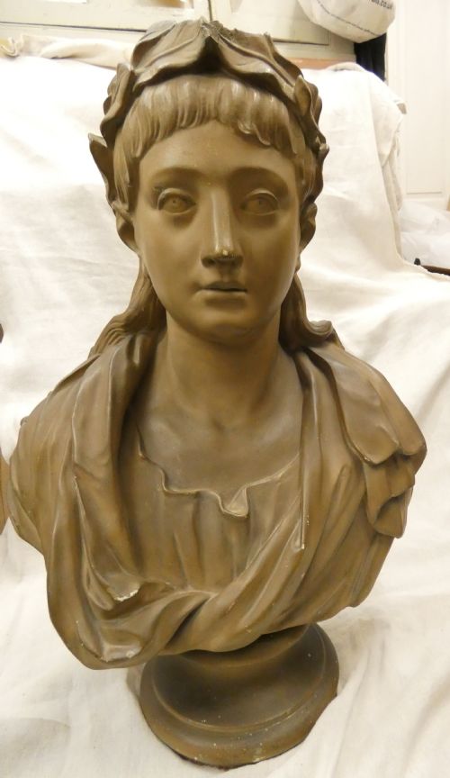 LARGE CLASSICAL FEMALE BUST - ADDITIONAL PHOTO 6