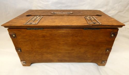 ARTS CRAFTS OAK LETTER BOX - ADDITIONAL PHOTO 6