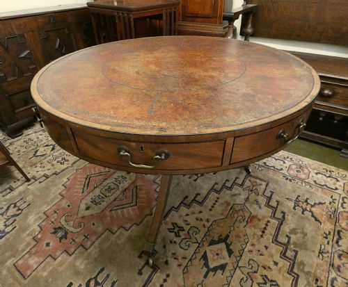 Mahogany Drum Table