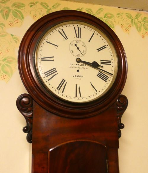REGULATOR WALL CLOCK JOHN WALKER 1 SOUTH MOLTON STREET LONDON - ADDITIONAL PHOTO 1