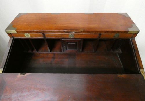 UNUSUAL TEAK CAMPAIGN CHEST - ADDITIONAL PHOTO 2
