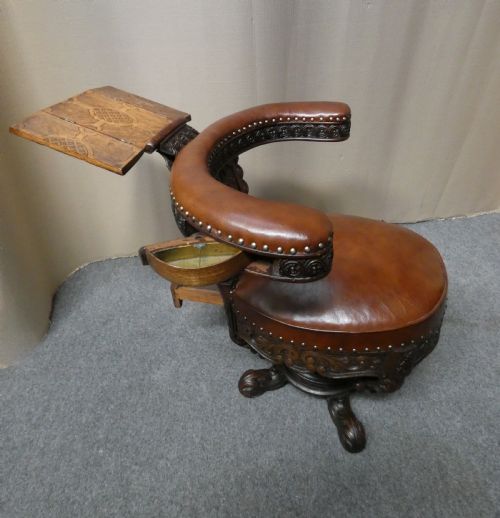 RARE COCKFIGHTING CHAIR - ADDITIONAL PHOTO 1