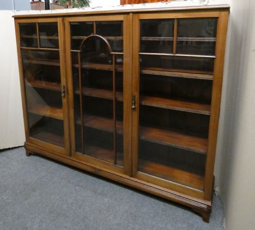 fig 1. mahogany bookcase