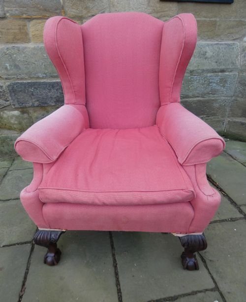 LARGE 19TH CENTURY ARMCHAIR - ADDITIONAL PHOTO 1