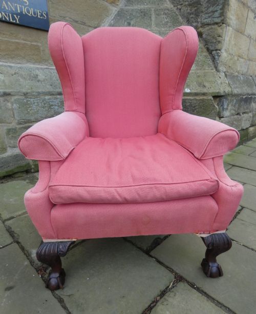LARGE 19TH CENTURY ARMCHAIR - ADDITIONAL PHOTO 5